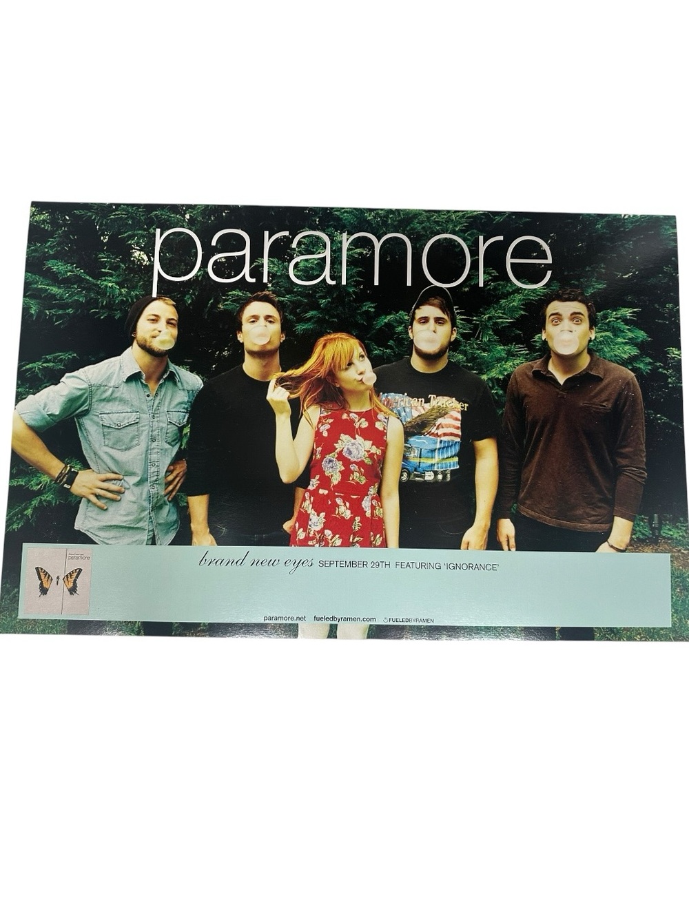 PARAMORE / Brand New Eyes / Original Sept 29, 2009 Album Release Poster Emo Pop